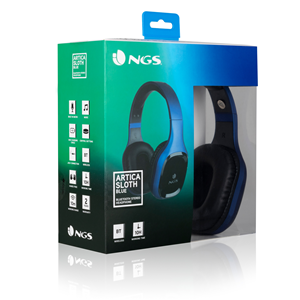 Auriculares Inalámbricos De Diadema Ngs Artica Sloth Blue