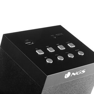 NGS Sky Charm Torre de sonido Bluetooth 50 W Negro