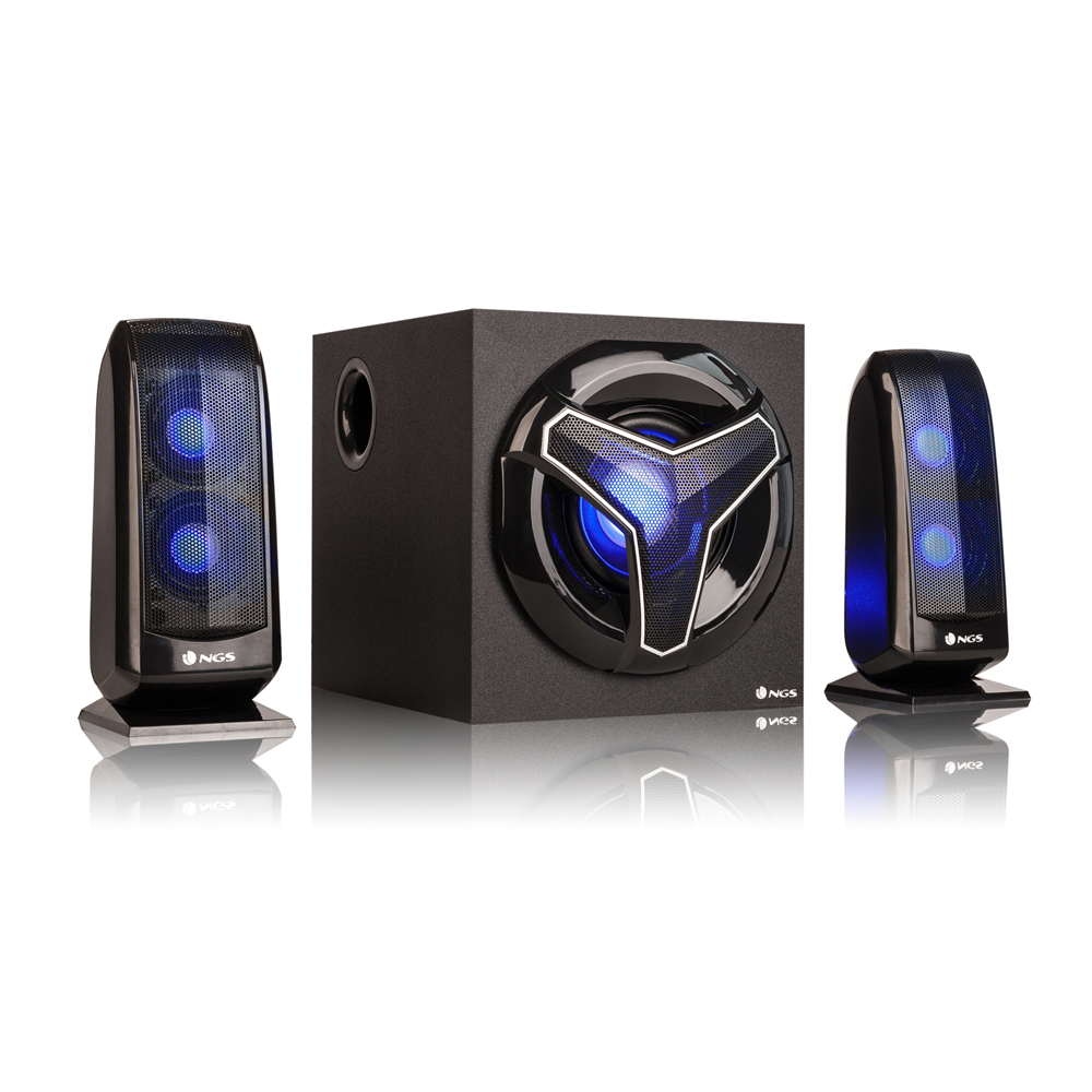 Gaming, SYSTÈMES D'ENCEINTES GAMING 2.1 BLUETOOTH AVEC LED- 80W