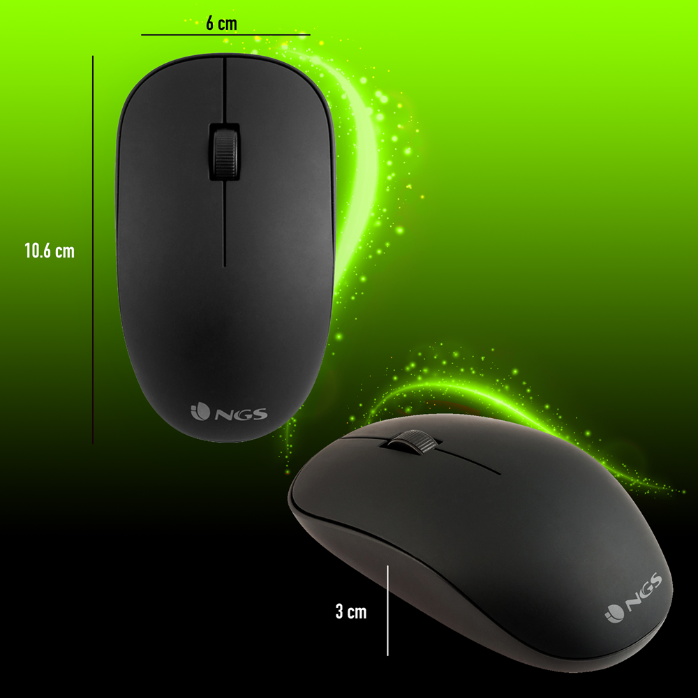 Souris, souris optique sans fil 1000 dpi avec nano récepteur USB