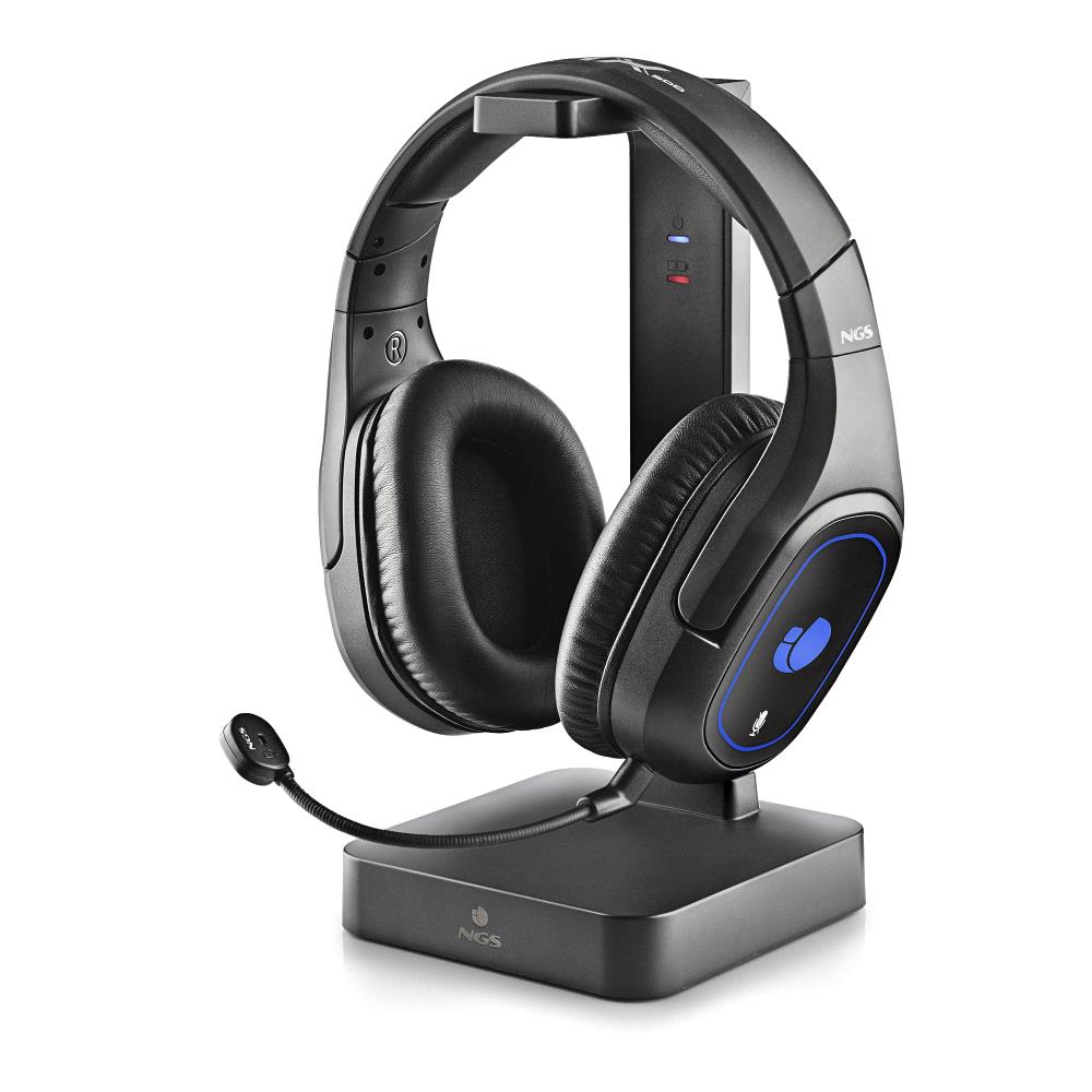 Gaming  Auriculares inalámbricos gaming con sonido 7.1, base de