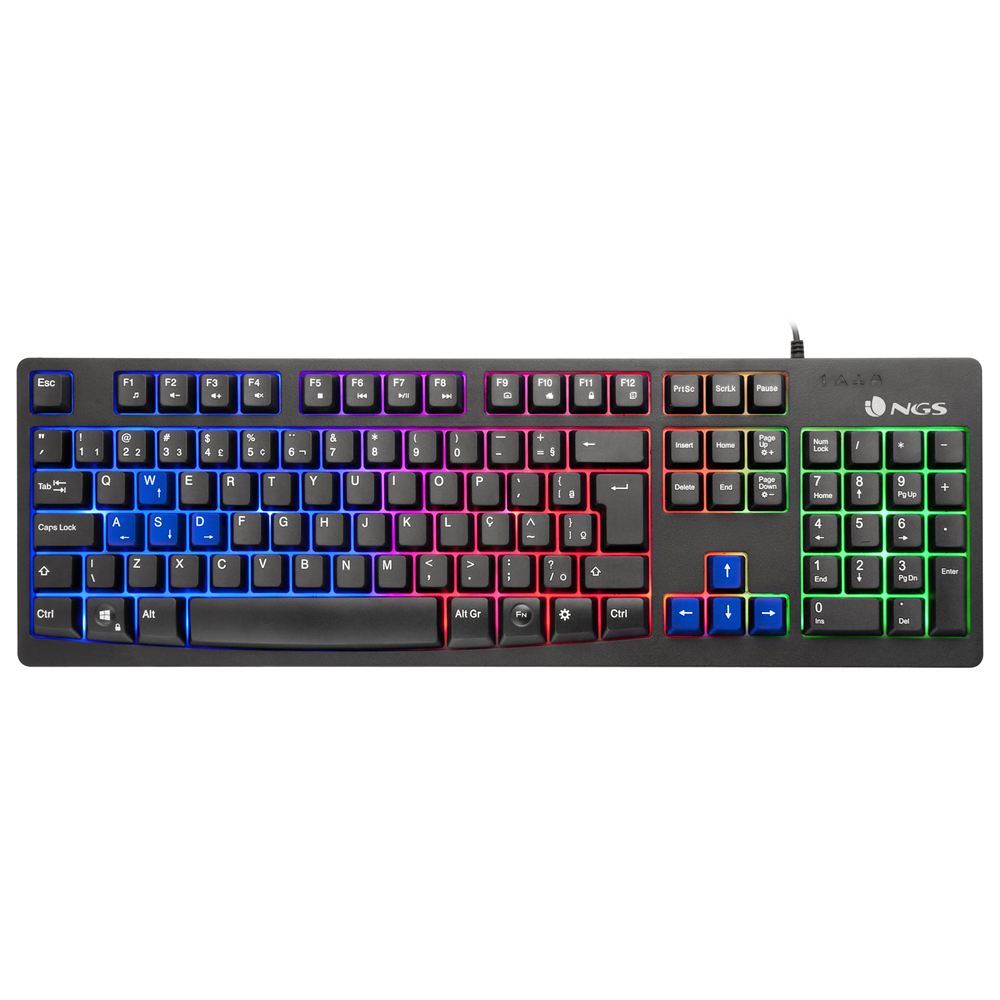 | TECLADO CON LUCES Y MULTIMEDIA | NGS