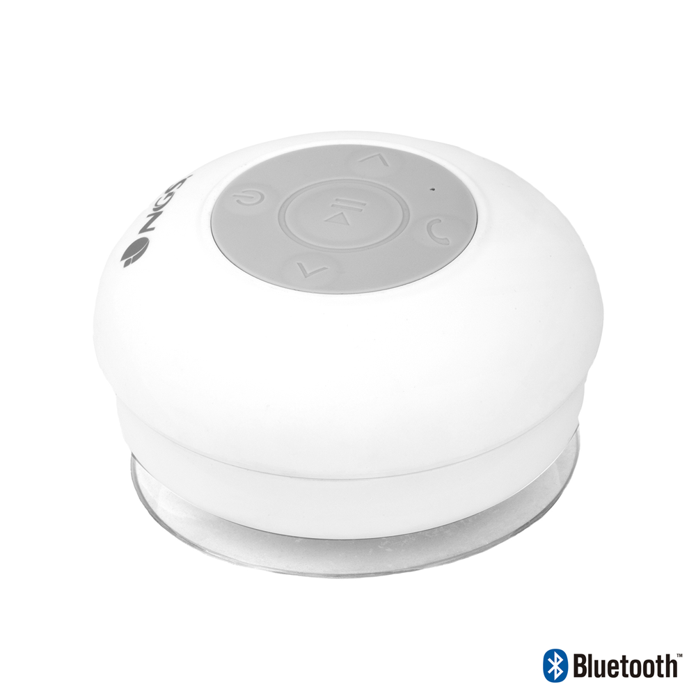 White shower speaker top