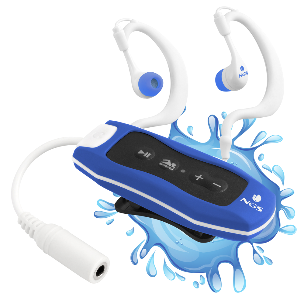Écouteurs hydrofuges avec lecteur MP3 pour nager