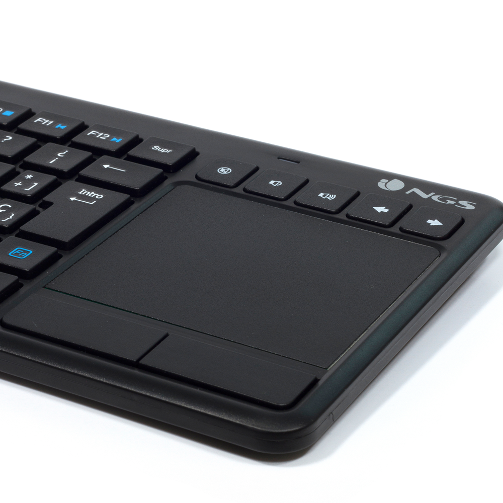 Teclados, Teclado inalámbrico con Touchpad con teclas Multimedia de 2.4  Ghz