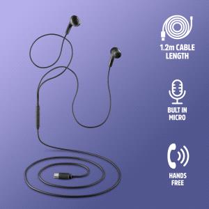 NGS WIRED USBC STEREO EARPHONE